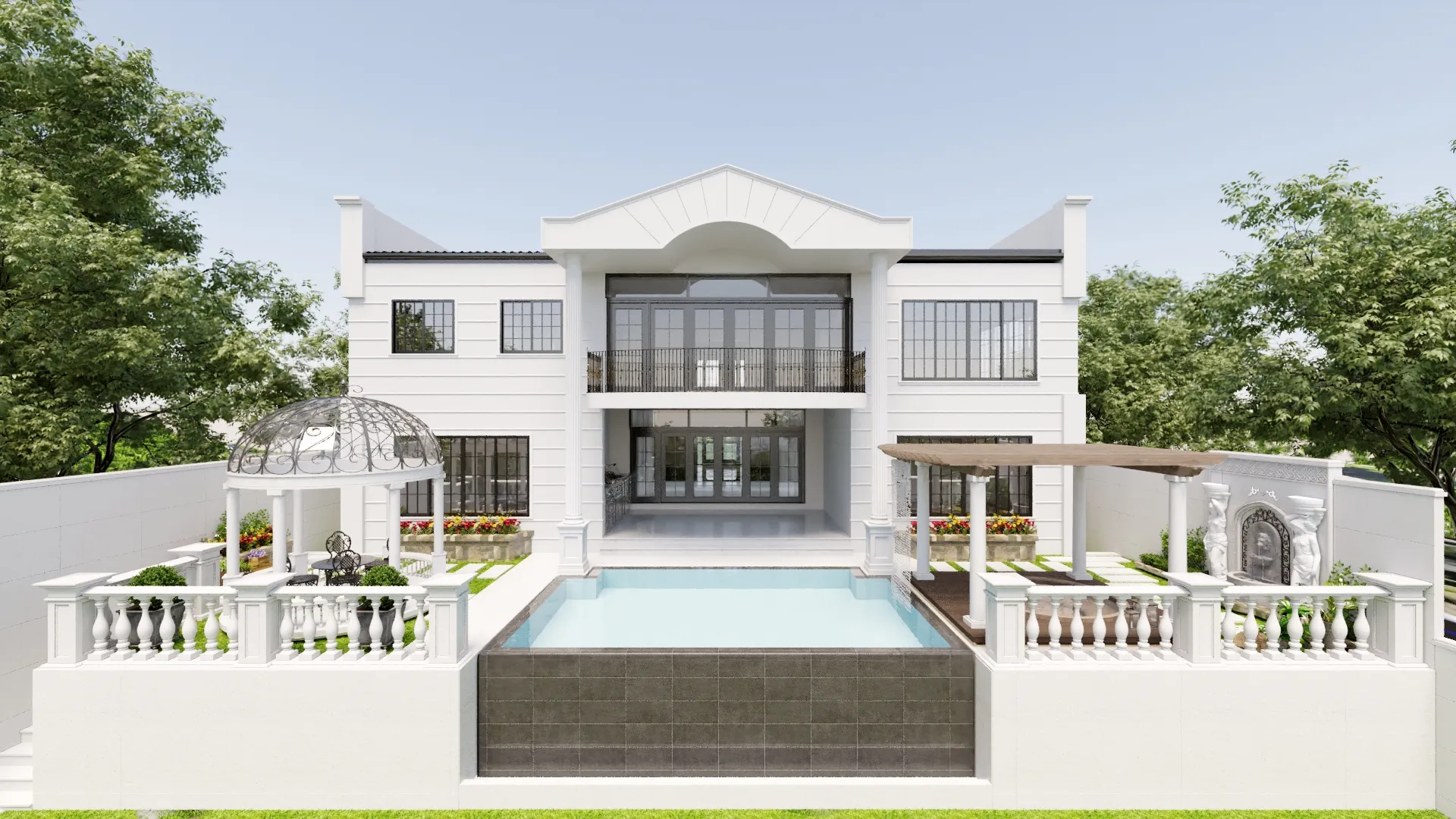 Skyline Double Storey Residence — facade, IDG Design