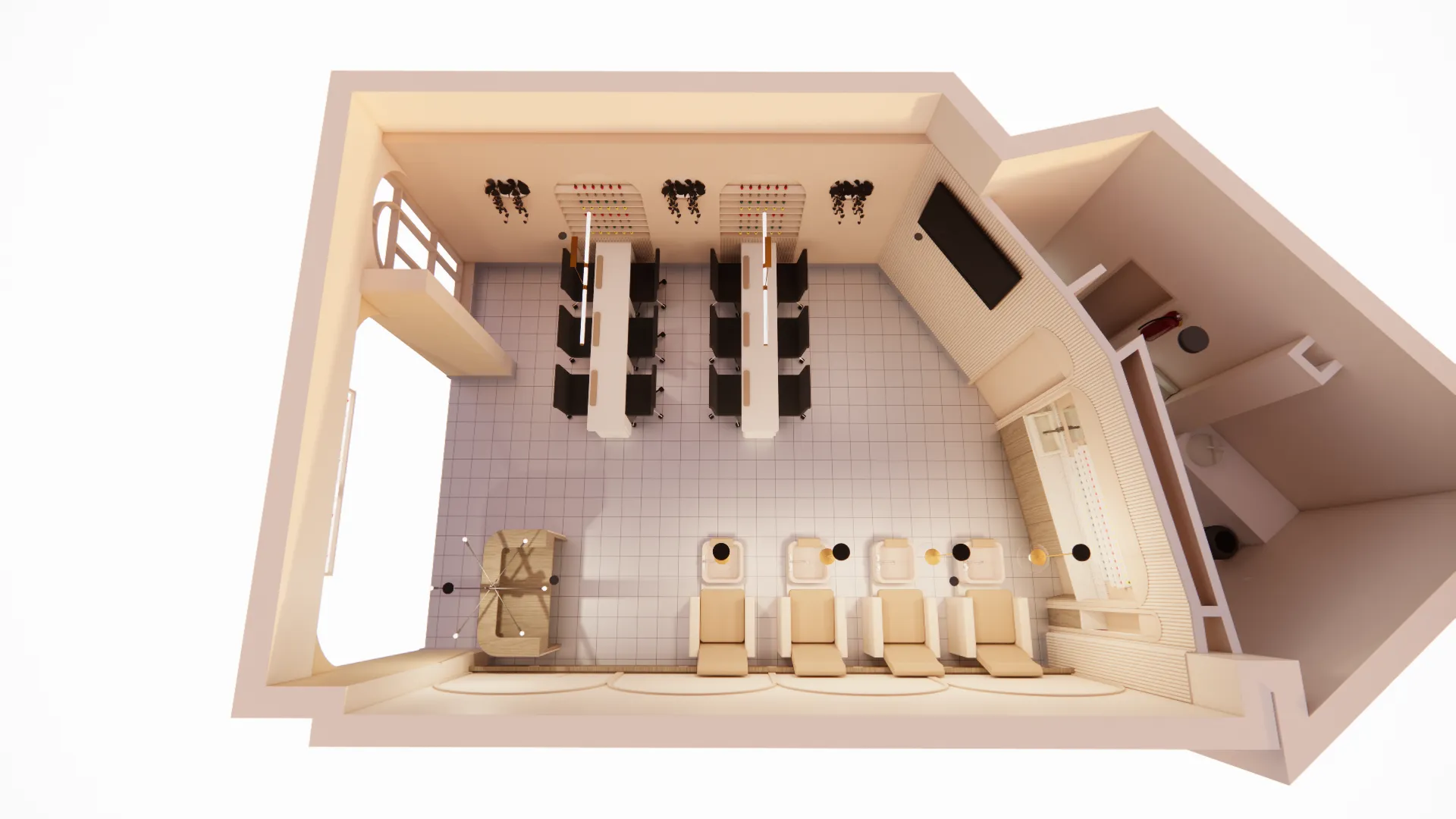 Vanity Nails Carlingford — Interior view, IDG Design
