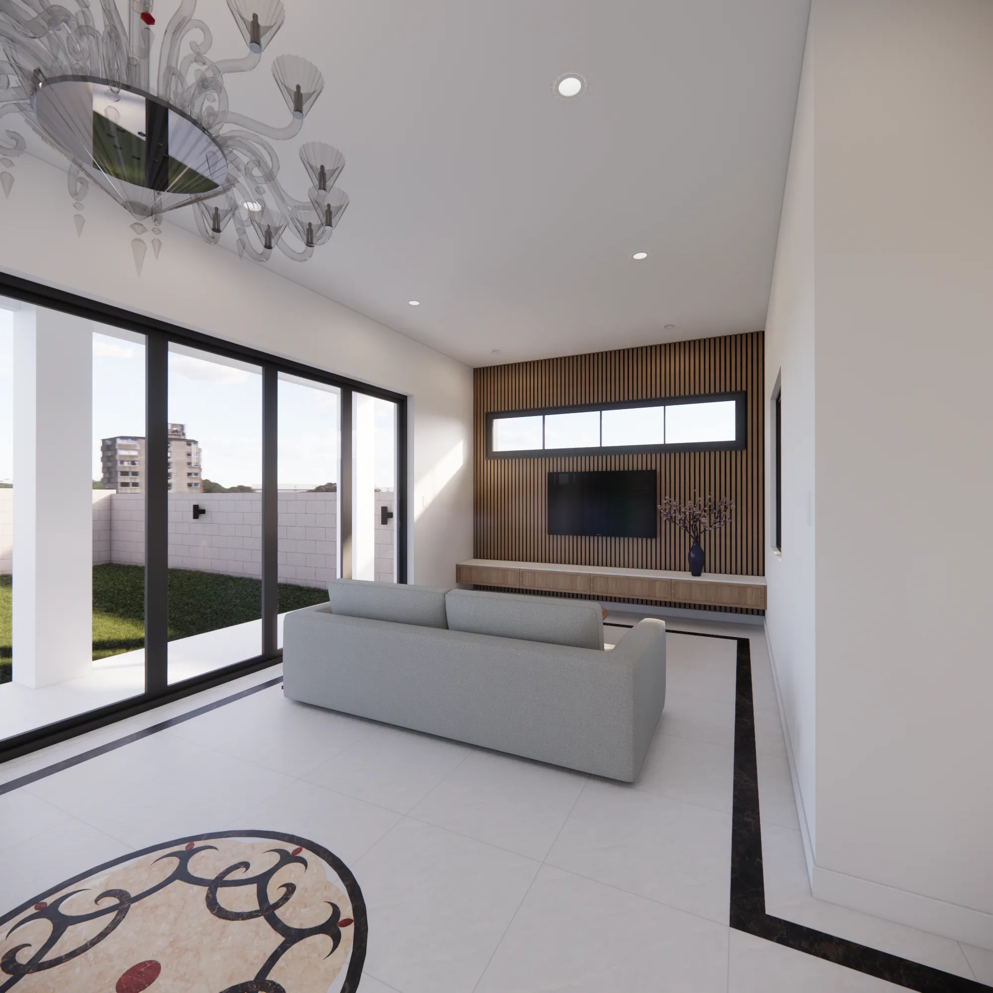 The Crest Residence — Family room, IDG Design